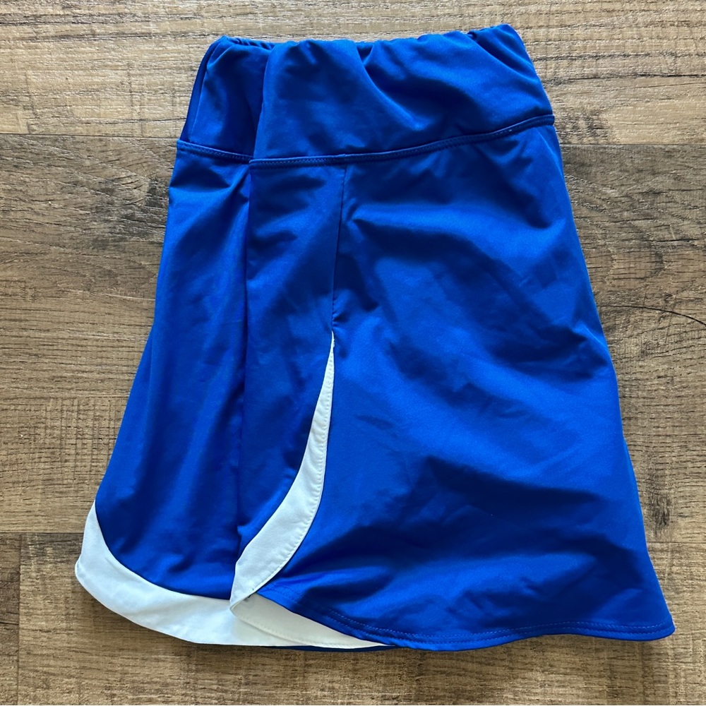 Augusta Sportswear Moisture Management Blue Women's skirt w/ White Trim Medium